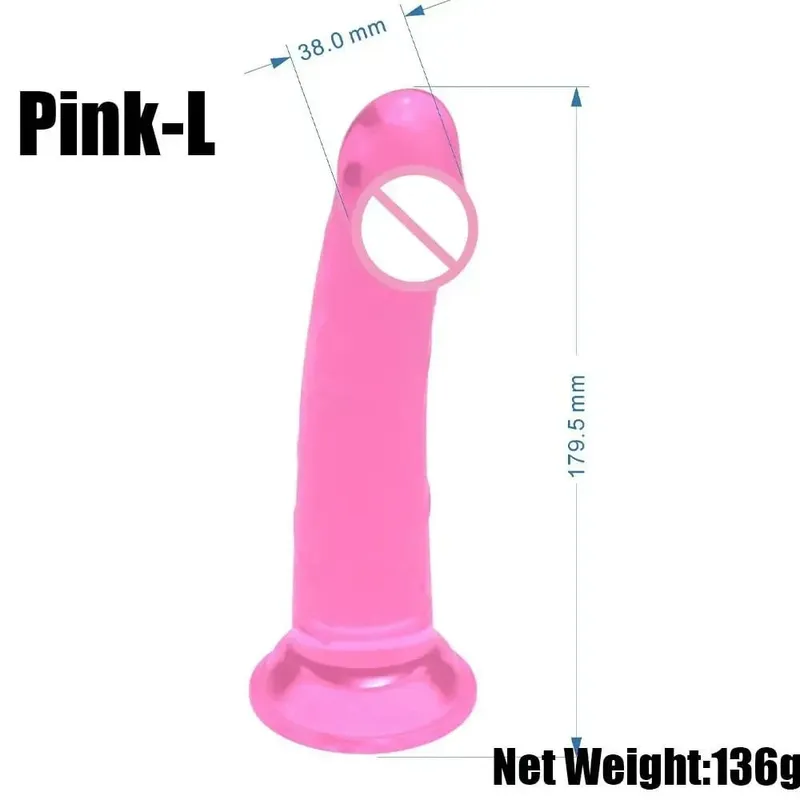 Realistic Small Silicone Jelly Dildo for Women with Suction Cup Strapon Compatible Anal Plug Adult Sex Toy for Women — image 12