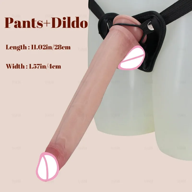 Realistic Long Dildo Flesh Skin Μαλακό Big Dick Διπλή σιλικόνη Μικρό πέος για Γυναίκα Άνδρας Παιχνίδια πρωκτικού σεξ Βεντούζα Αυνανισμός — image 12