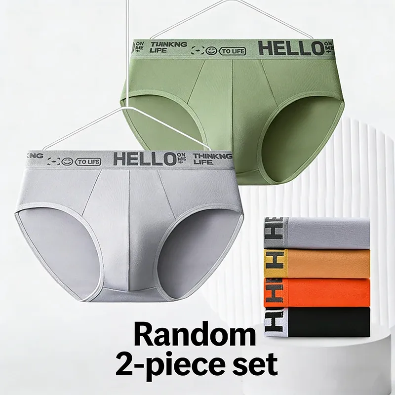 Random 2/5pcs/set Men's Briefs Sexy Men Underpant Four Season Fashionable Men Panties Plus Size L-5XL Sports Boxer Shorts — image 7