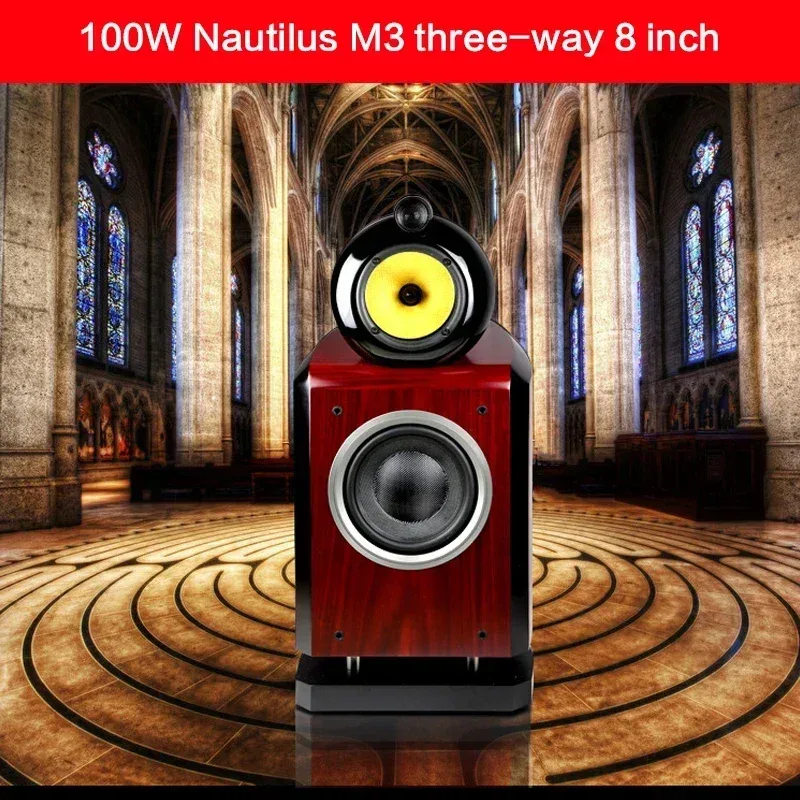 150 W-os, 8 hüvelykes otthoni padlóhangszóró Nautilus M3 háromutas basszus lázas Hifi High-fi-fi-hifi felsőkategóriás könyvespolc passzív hangszóró 6 Ohm — image 2