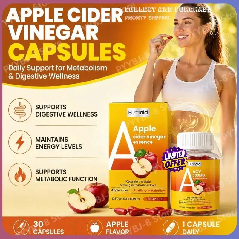30 Κάψουλες Μηλόξυδο με L-Carnitine Energy Maintenance Green Tea Extract (85% Κατεχίνες) για Υποστήριξη Υγείας — image 2