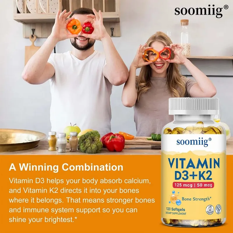Vitamin D3 K2 - Bone Health & Immune Support Supplement - with 5000 IU Vitamin D and 50 Mcg Vitamin K2 Soy Free — image 4