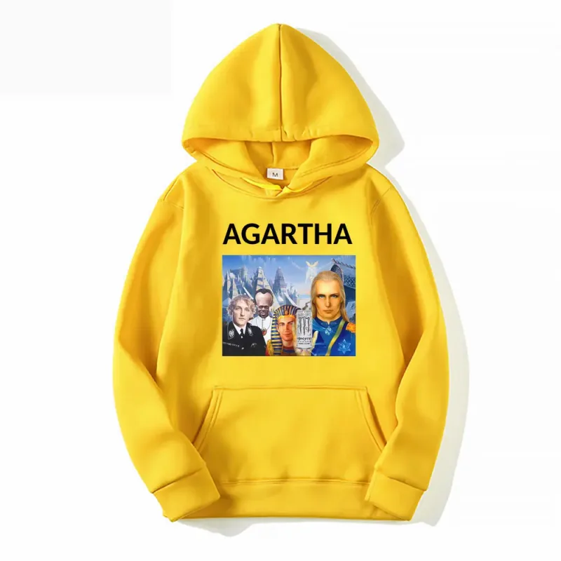 HollowEarth Agartha Meme Graphic Sweatshirt Men Women Hip Hop Vintage Style Hoodies Oversized Long Sleeve Comfort Loose Pullover — image 10