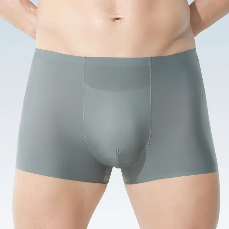 Herrunderkläder Herr grossist Ice Silk Sömlös boxershorts Antibakteriell Andningsbar Sport Sommar Tunn Comfort Boxer Bri — image 2