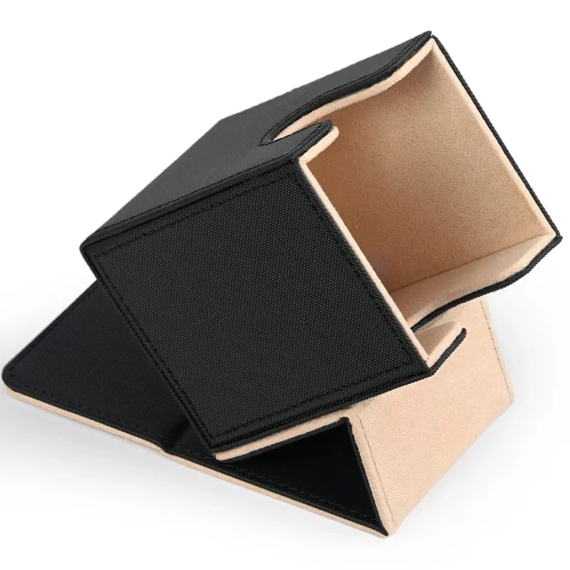 Card Deck Box Θήκη για κάρτες Χωράει 100+ κάρτες με μανίκια PU Δερμάτινο κουτί αποθήκευσης καρτών για κάρτες συναλλαγών παιχνιδιών TCG.
