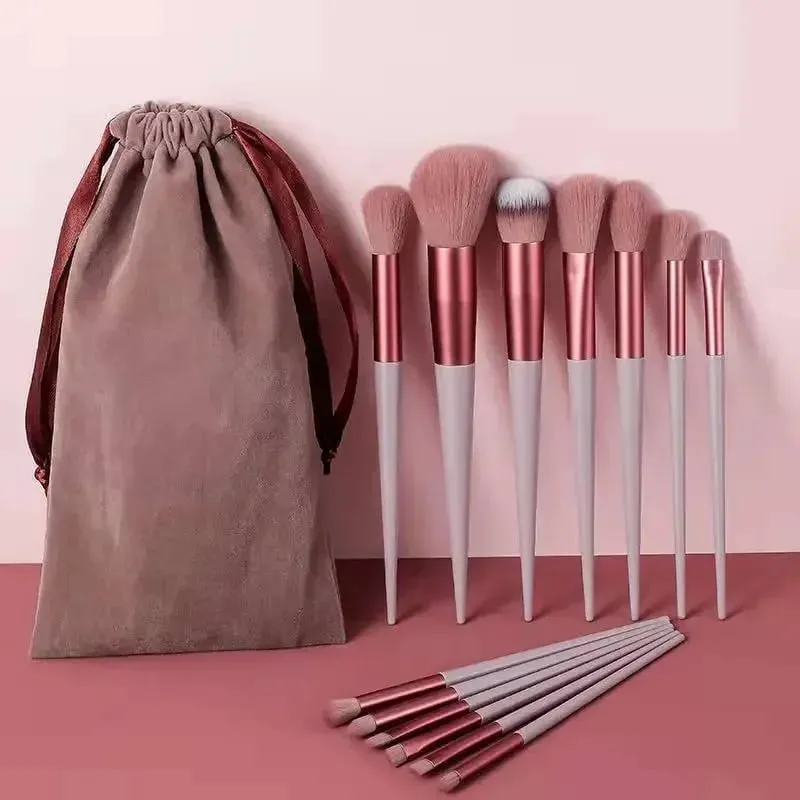 13 pièces pinceaux de maquillage ensemble ombre à paupières fond de teint femmes pinceau cosmétique fard à paupières Blush poudre mélange beauté doux maquillage outils — image 6