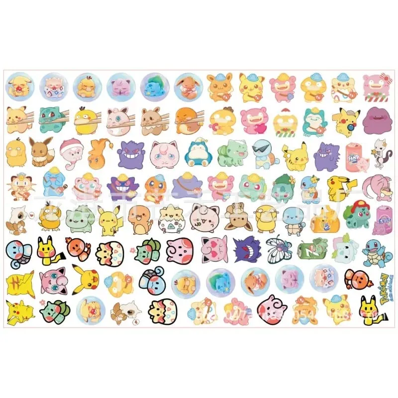 Pokemon Acrylic DIY Patch Kawaii Pendant Ειδικού σχήματος κοπής Anime Cartoon διπλής όψης Υλικό φουρκέτας μπρελόκ εκτύπωσης — image 6