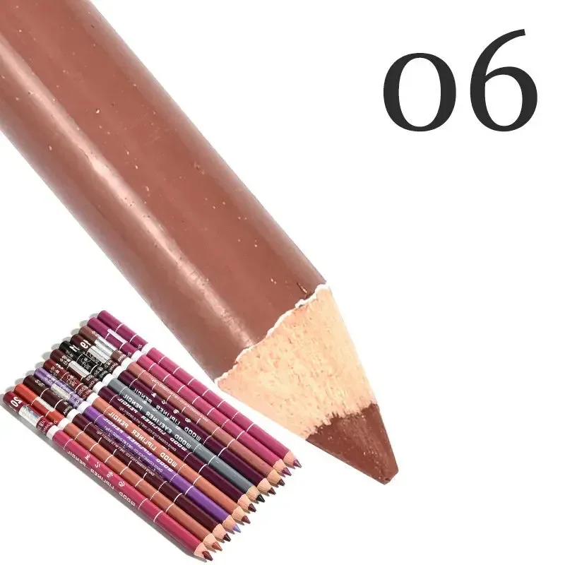 28Color Antifouling Lip Liner Professzionális rúzstoll Precise Waterproof Lip Outline Ceruza ajak smink Tartós szemceruza Krémes — image 8
