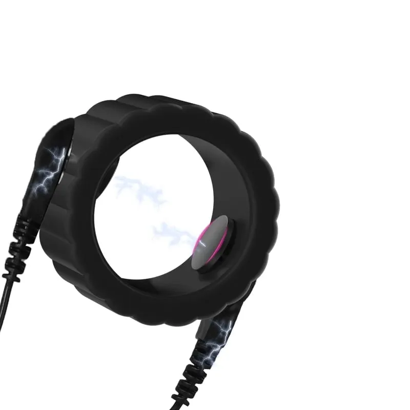 Electric Shock Penis Ring Penis Electro Stimulation Massage Cock Rings Medical Themed Toys For Men Adult Sex Product Accessories