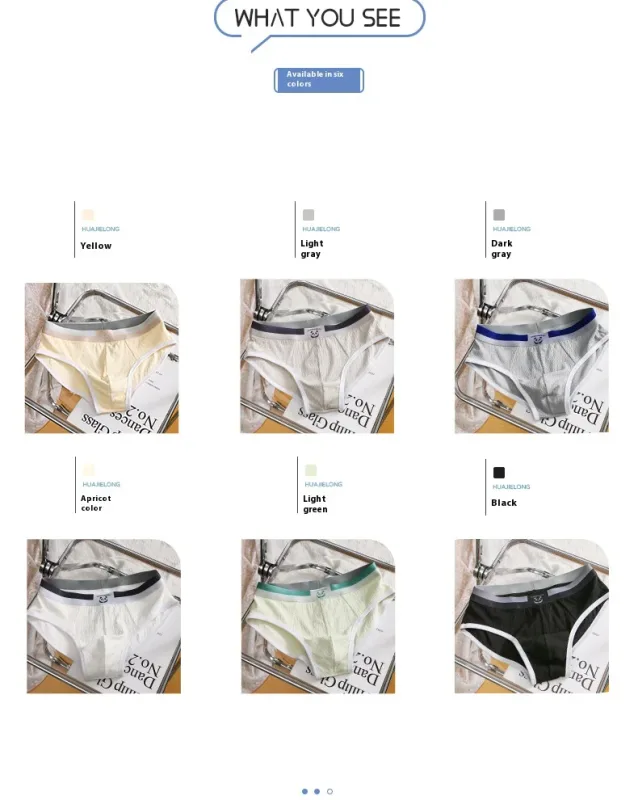 Nova calcinha masculina meninos sexy roupa interior adolescente calcinha de algodão calças triângulo tamanho grande simples respirável fina maré shorts — image 9