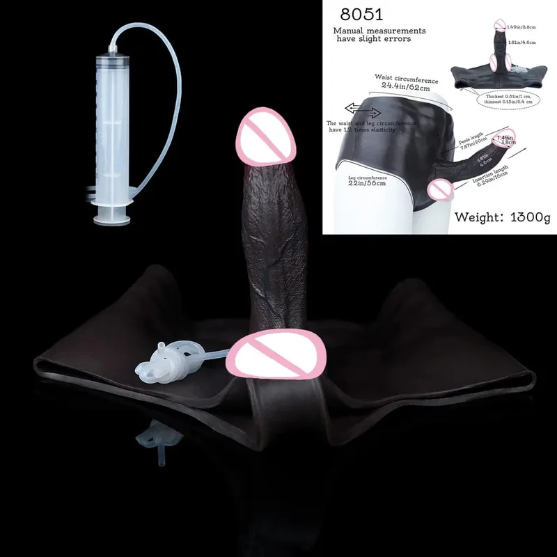 Silicone Anal Plug Squirting Dildo Panties With Abdominal Muscles Solid Penis Vaginal Anal Masturbator Sex Toy For Female