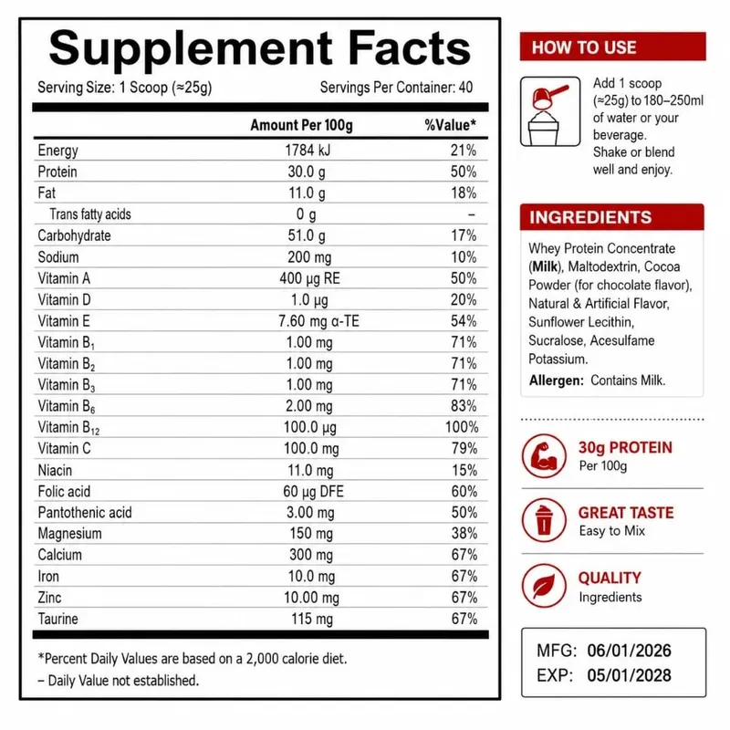 NurtureNova Whey Protein Powder 40 adag fehérje ital keverék felnőtteknek Chocolate Matcha eper ízű napi táplálkozás — image 6