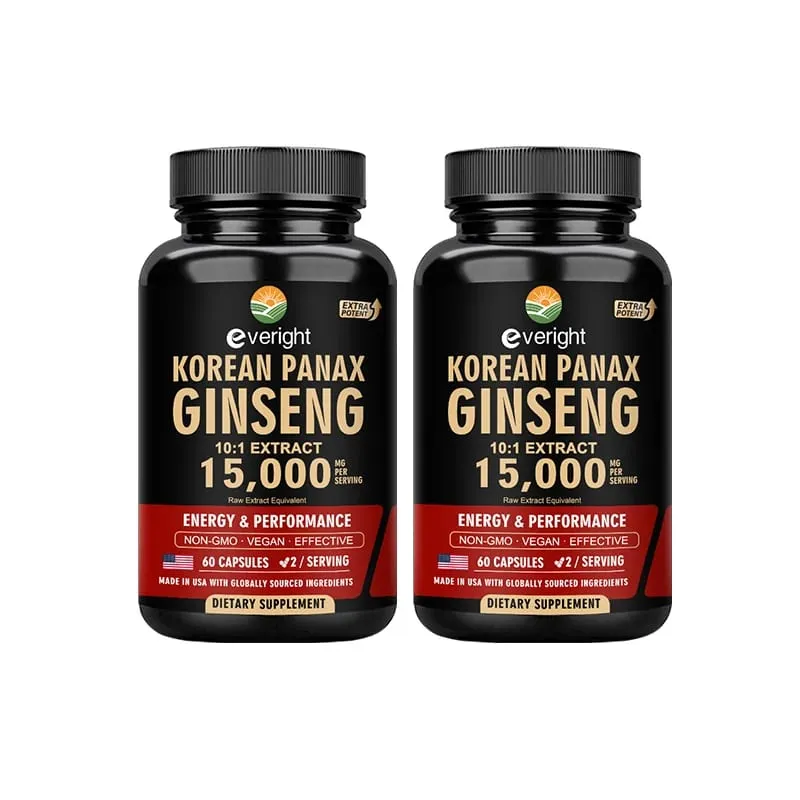 Red Korean Ginseng for Men’s Vitality & Performance – 10:1 Extra Strength Extract for Energy Focus & Productivity – Natural Ve — image 9