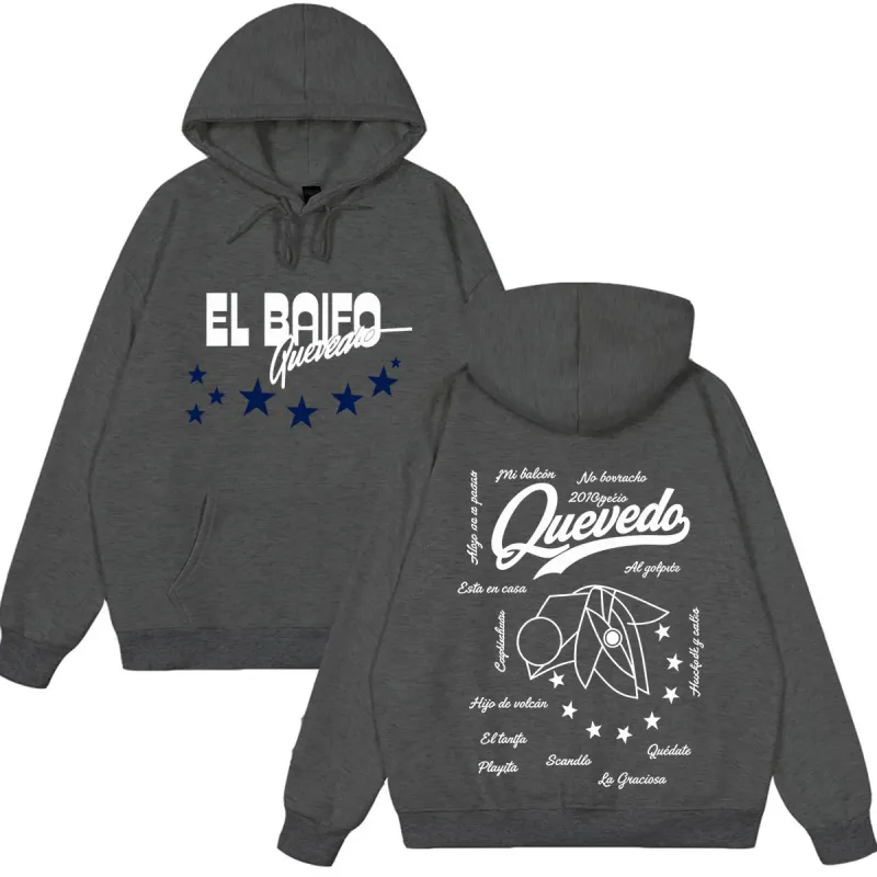 EL BAIFO Album 2026 Tour Graphics Hoodie Men Women Aesthetic Trend Sweatshirts Loose Casual Vintage Oversized Pullover — image 8