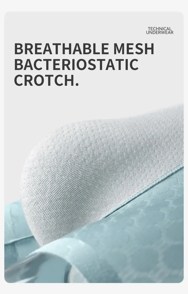 Miiow 3 pçs sem costura de seda gelo boxer roupa interior dos homens verão malha respirável calcinha antibacteriana homem cuecas boxers