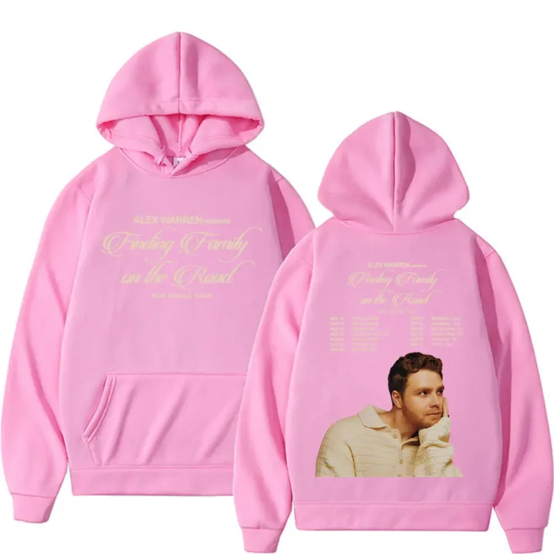 Alex Warren Finding Family on The Road 2026 World Tour Hoodies Sweatshirts Men Women Fashion High Quality Retro Oversized Hoodie