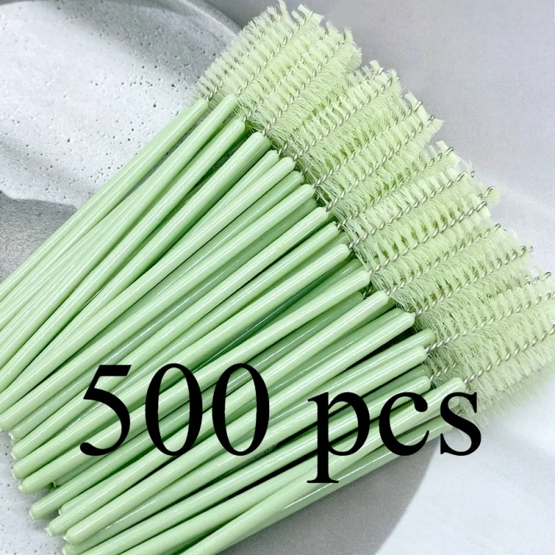 Zanse 50/500 pcs Eyelash Eyelash Brushes Eyelash Spoolies Mascara Wands Applicator for Eyelash Extension Makeup Tool — image 11