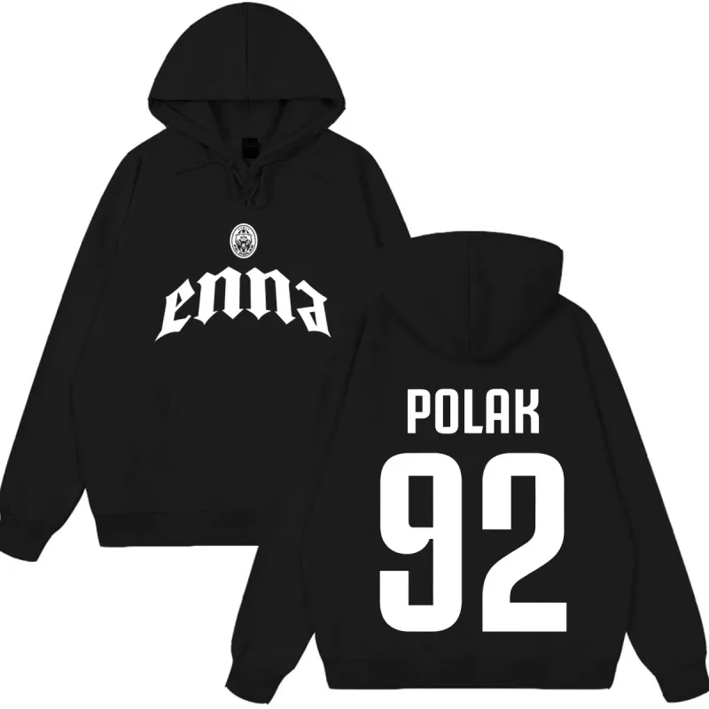 Rapper PLK Enna 2026 Tour Merch Hoodies Men Women Fashion Pullover Long Sleeves Loose Casual Hip Hop High Quality Sweatshirts — image 1