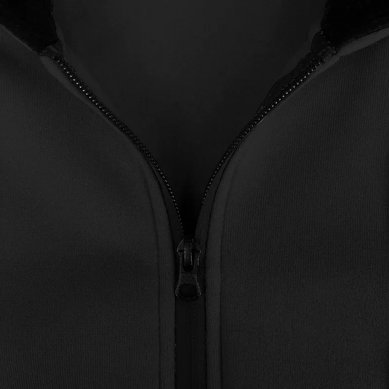 Novo 2026 outono casual sólido manga longa zíper com capuz moletom casaco masculino moda ao ar livre roupas esportivas jaquetas — image 9