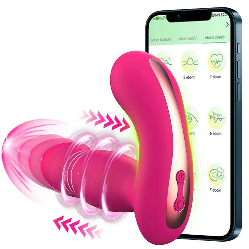 Thrusting Dildo αναβαθμισμένο παιχνίδι σεξ 9 συχνότητας Δονούμενο σημείο G θηλή με κλειτορίδα Φορετός δονητής σεξουαλικά παιχνίδια για ενήλικες για θηλυκό ζευγάρι
