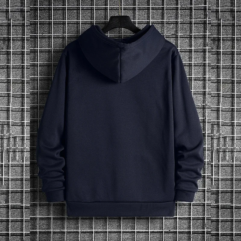 Mens Urban Hoodie 2025 High Quality Solid Color Long Sleeve Sweatshirt Casual Sporty Hooded Outerwear Jesus Cross Print Pullover — image 11
