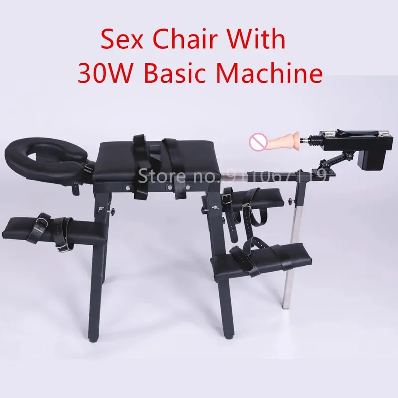 Nagy szexbútorok női maszturbáló géppel, vibrátor bilinccsel, bokabilincsel Bondage Gear szexjátékok nőknek, férfiaknak, felnőtteknek