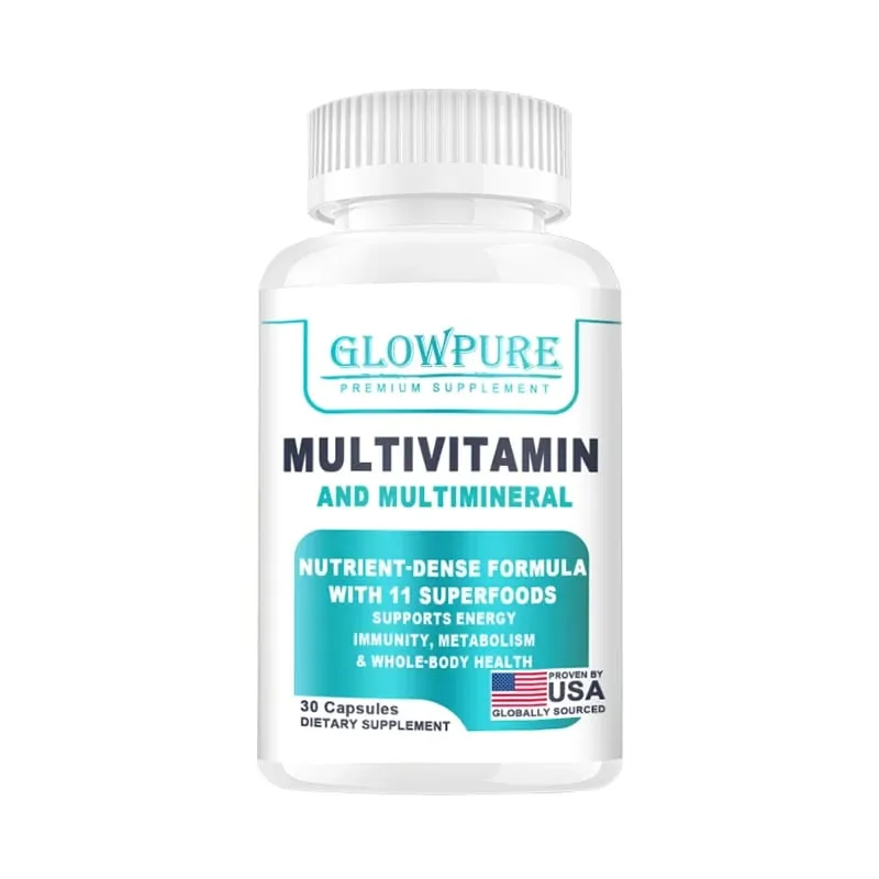 Organic Multivitamin nőknek – Teljes értékű táplálék B-komplex C D3- és K2-vitaminnal a stresszes immunitású hajbőrre és körmökre