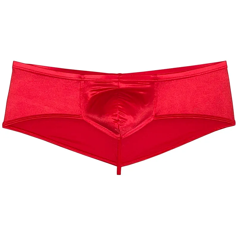 Men's Ice Silky Underwear Thong Cheeky Briefs Glossy Wet Look Bikini Briefs Solid Shiny Low Rise Beach Bikini Briefs Underpant — image 3