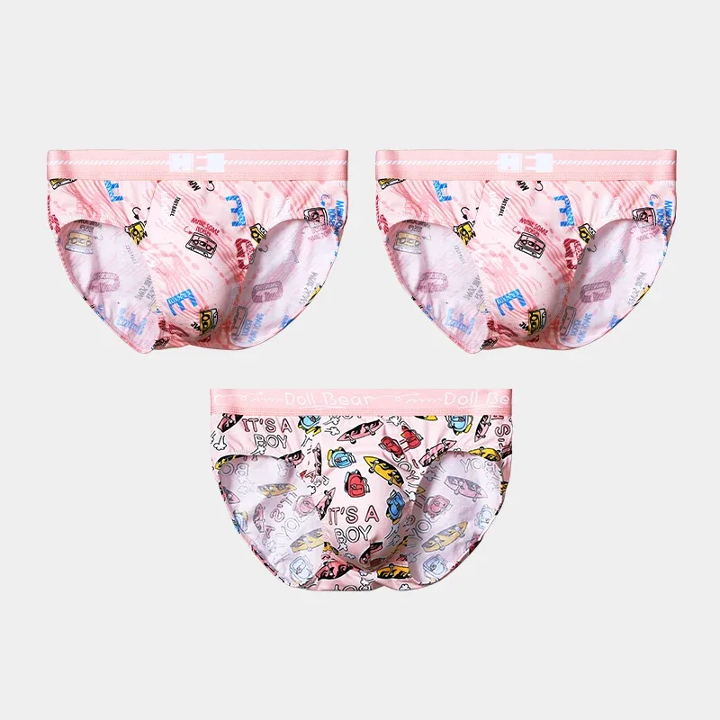 1pcMen's cotton antibacterial underwear men's briefs cotton comfortable personality print breathable boys sports underpants head — image 2