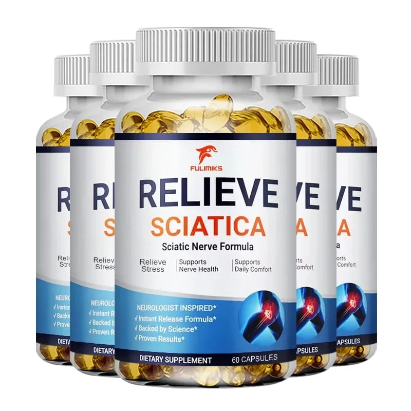 Relieve Sciatica Capsules - Helps Relieve Joint Pain Supports Daily Nervous System Bone & Nerve Health Balances Inflammation — image 11