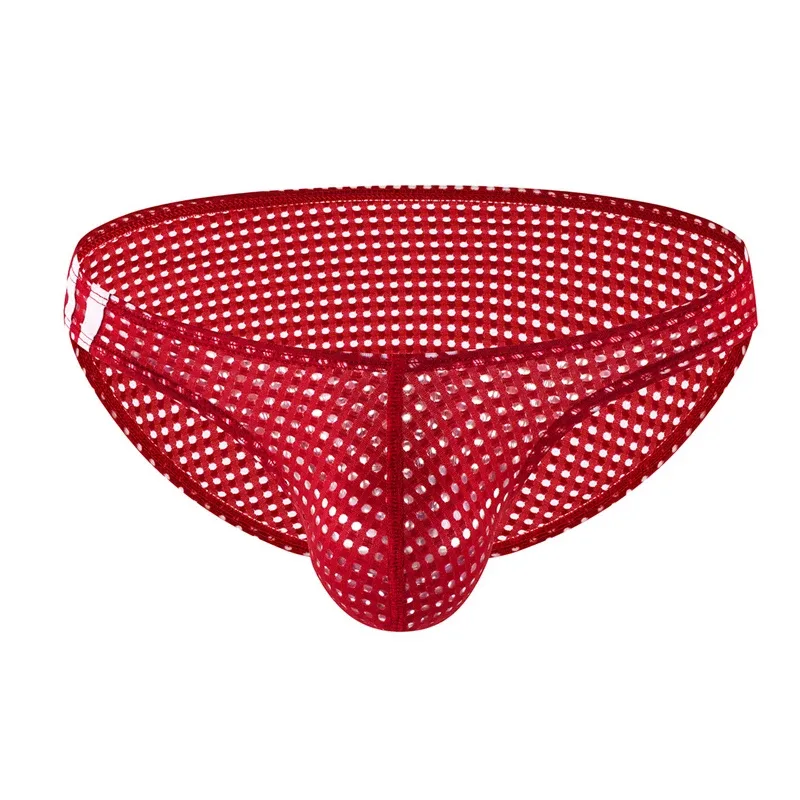 Cuecas masculinas verão respirável buracos roupa interior u convexo fino cintura baixa cuecas masculinas deslizamento calzoncillos — image 30