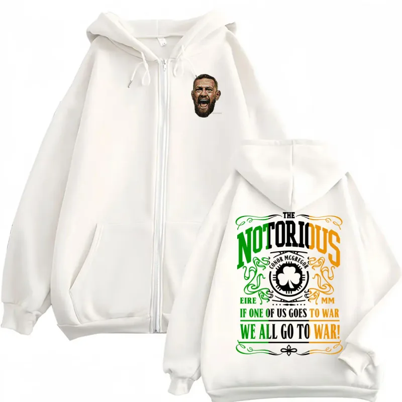 The Notorious Conor Mcgregor Zipper Hoodies Men Women Violence Aesthetic Sweatshirts Jacket Casual Fleece Zip Up Pullovers Coats — image 7