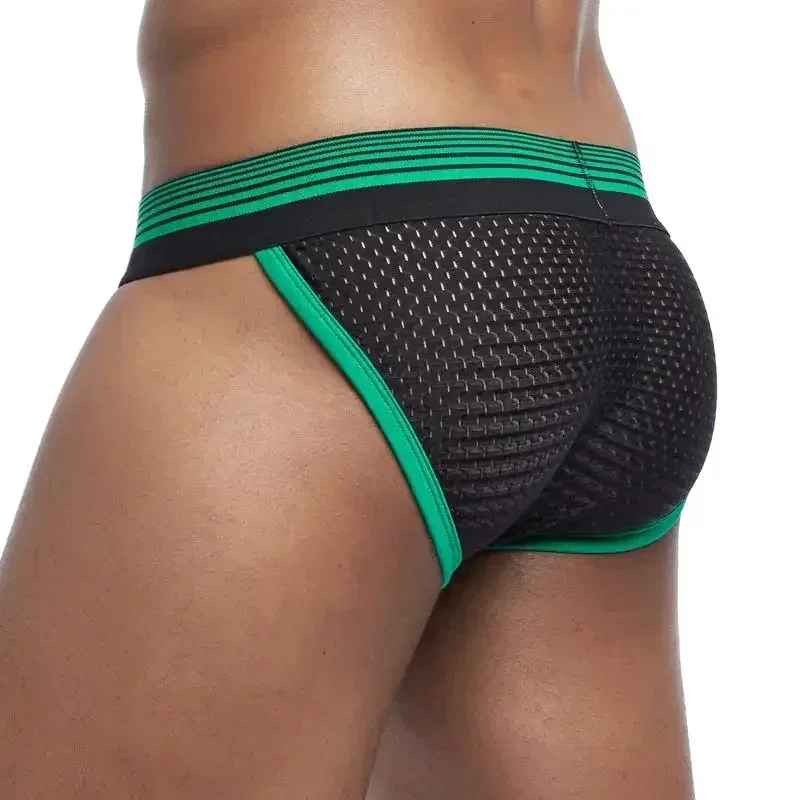 Sexiga herrunderkläder Underbyxor Kalsonger Nylon Mesh Herrbyxor Bikini Underkläder Herr Boxerbyxor Nylon Mesh Bikini — image 7
