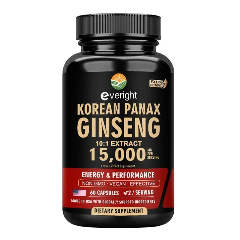 Red Korean Ginseng for Men’s Vitality & Performance – 10:1 Extra Strength Extract for Energy Focus & Productivity – Natural Ve — image 8