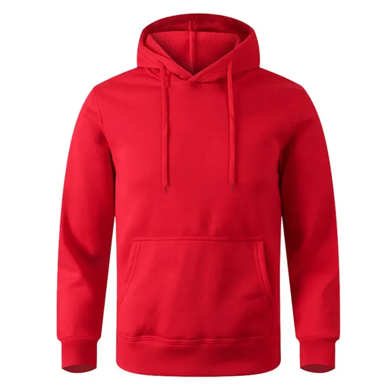 Men's Soft Loose - Fit Fleece Pullover Hooded Sweatshirt na May Mga Pocket Para sa Malamig na Araw — image 11