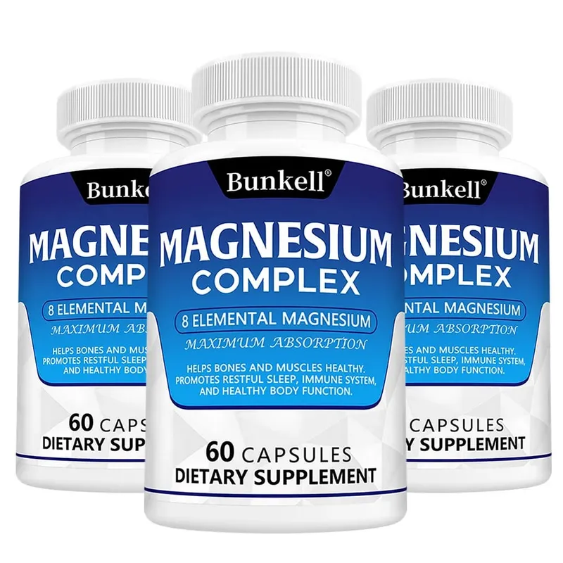 Magnesium Complex 120 kapszula – Csontizmok és szív egészségének kiegészítője, alvástámogató izomlazítás, stressz és szorongás enyhítése — image 11