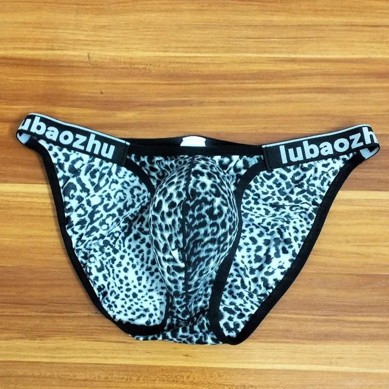 2026 Leopard Pouch Underwear Men Underpants Panties Soft Mens Swimming Briefs Sexy Low-waist Breathable Трусы Мудские Хлопковые