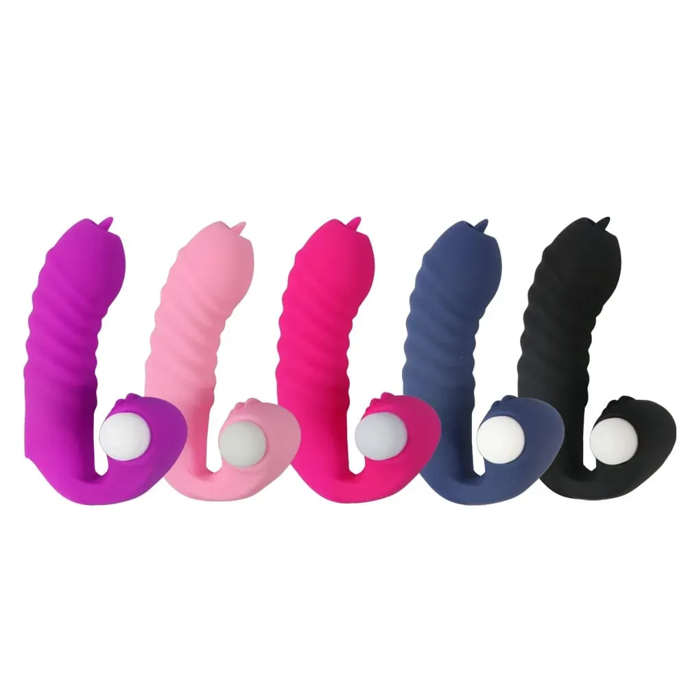 Finger Sleeve Vibrátor Női Maszturbátor Klitorisz Nyelvnyalásra serkentő Hüvelymasszírozó Erotikus szexjátékok Női Termékek — image 1