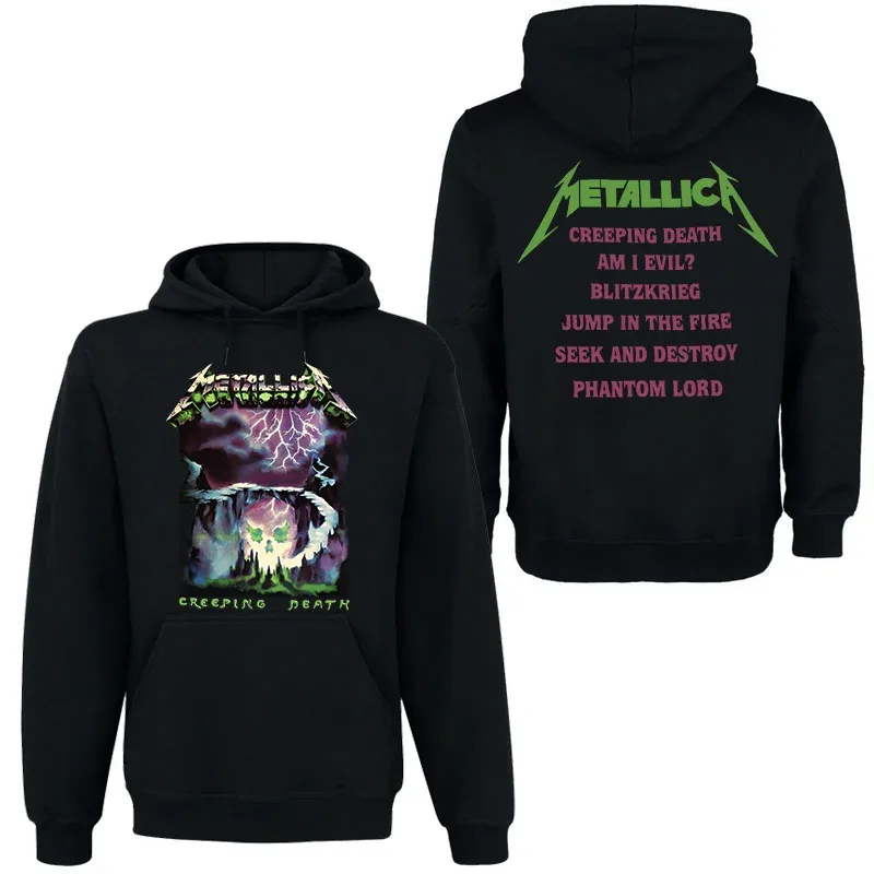 Band Rock Dark Wind Hoodie Herr Street Hip Hop Top Bekväm huvtröja Höst_Vinter Personlighet Herrkläder — image 8