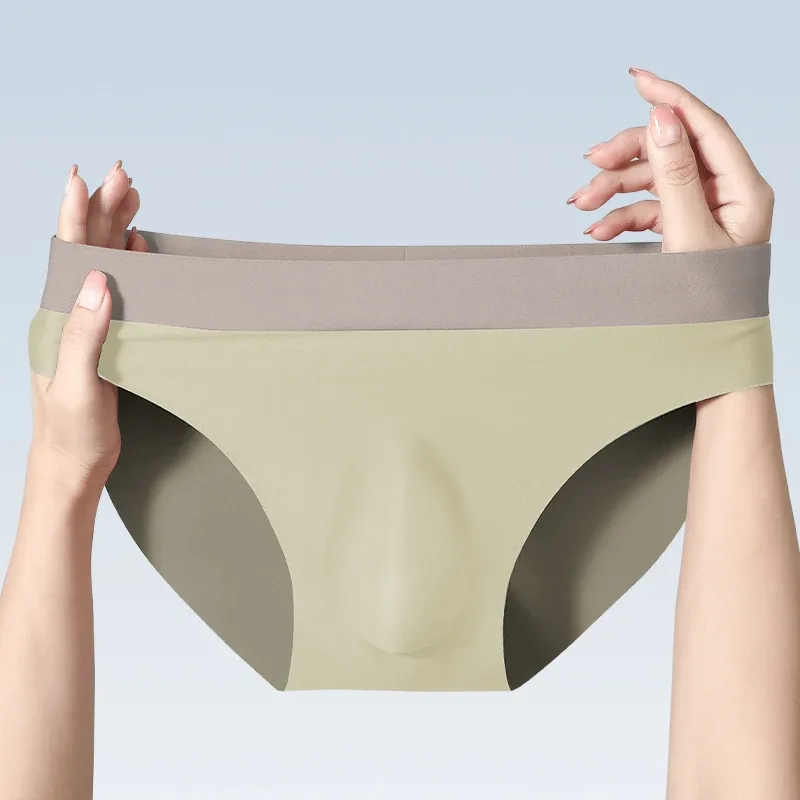 Panlalaking ice silk na walang tahi na damit na panloob na 3D punching triangle shorts summer manipis na pantalon para sa mga lalaki sports shorts 3256808552917215 — image 4