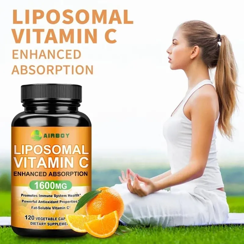 Liposomal Vitamin C - Immune Support Promotes Collagen Production Promote Fat dissolving Antioxidant