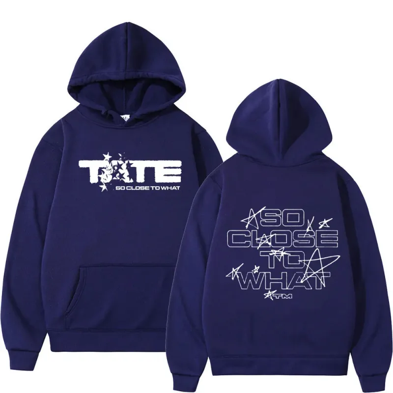 26Men Women Clothing Long Sleeve Hooded Sweatshirts Tate McRae So Close To What Album Hoodies Fleece Vintage Oversized Pullovers — image 12