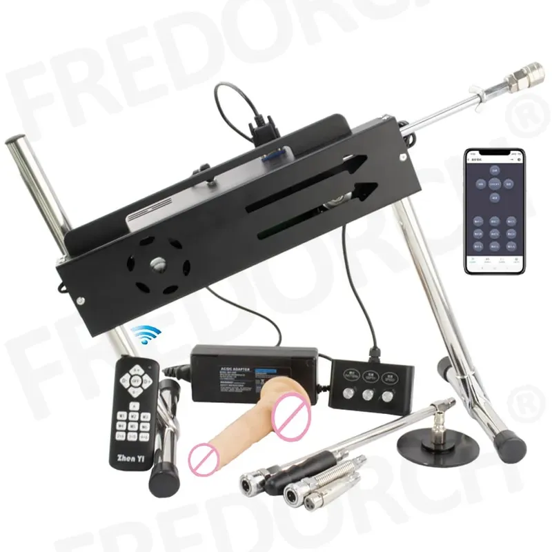 מכונת מין עוצמתית 200W F21S APP/בקרה אלחוטית/קווית עם אביזרי דילדו לנשים גברים צעצועי מין לאוננות אוטומטית
