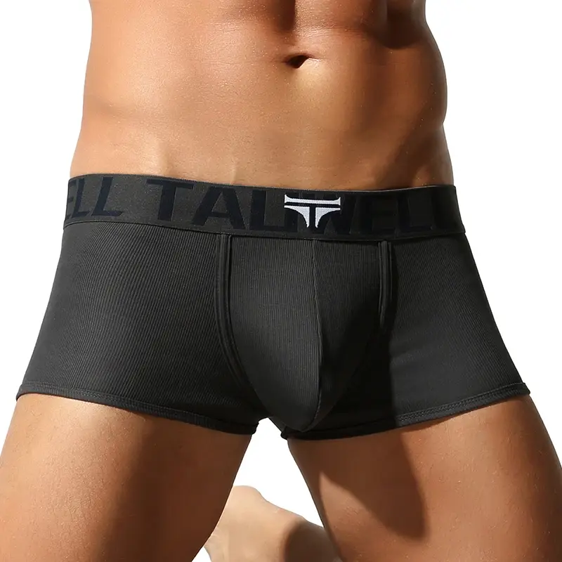 Roupa íntima masculina, shorts boxer de alta qualidade, cor sólida, alta elasticidade, ajuste fino, respirável — image 16