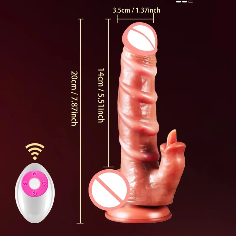 Valósághű műpénisz szexjátékok Teleszkópos fűtés nőknek Maszturbáció Szexi Felnőtt Behatolás Anális Penis Műpénisz Vibrátor — image 11
