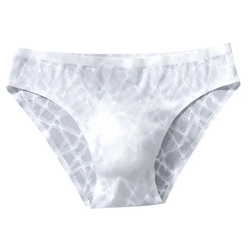Letter Lace Transparent Men's Underwear Thin Mesh Hollow Out Sexy Male Briefs Medium Low Waist Sexy Triangle Shorts — image 19