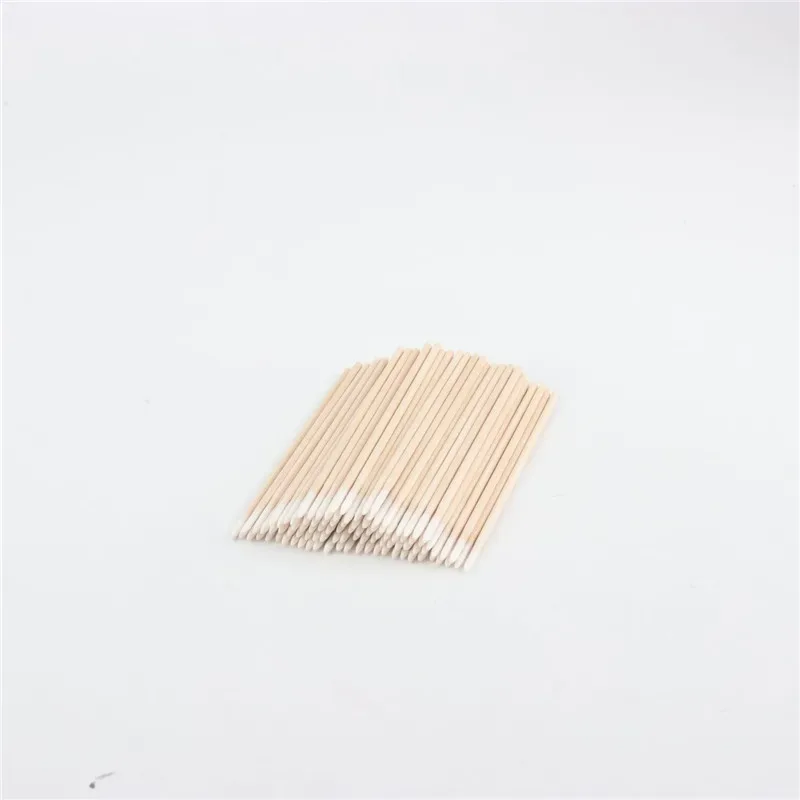 50pcs Bamboo Stick Disposable Flocked Lip Brushes Portable Lip Gloss Applicator Wands Lipstick Makeup Lash Tattoo Beauty Tools — image 6