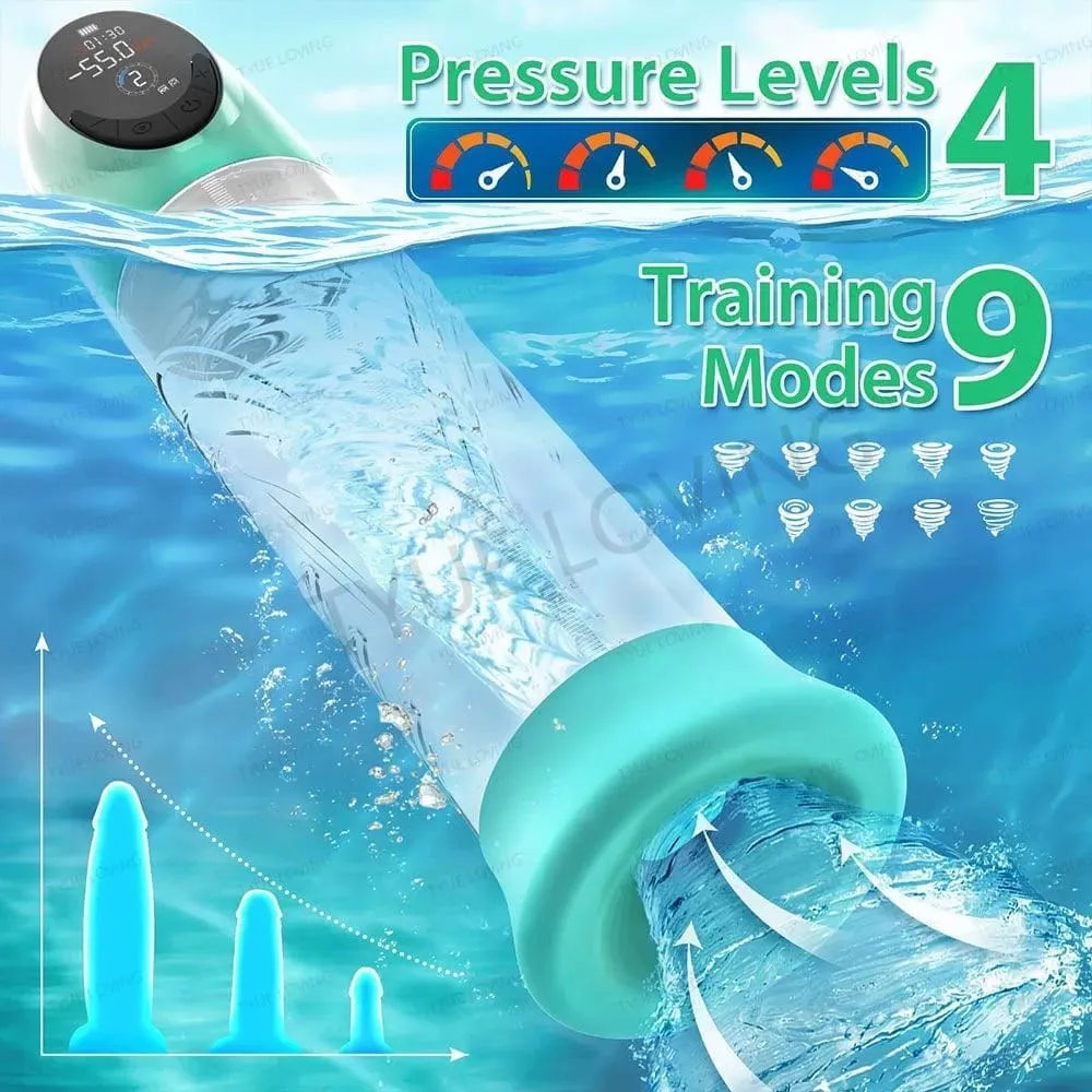 Men Automatic Vacuum Penis Pump expander Male genital expansion Masturbator- Powerful Electric Cock Pump Penis Exerciser Sex toy