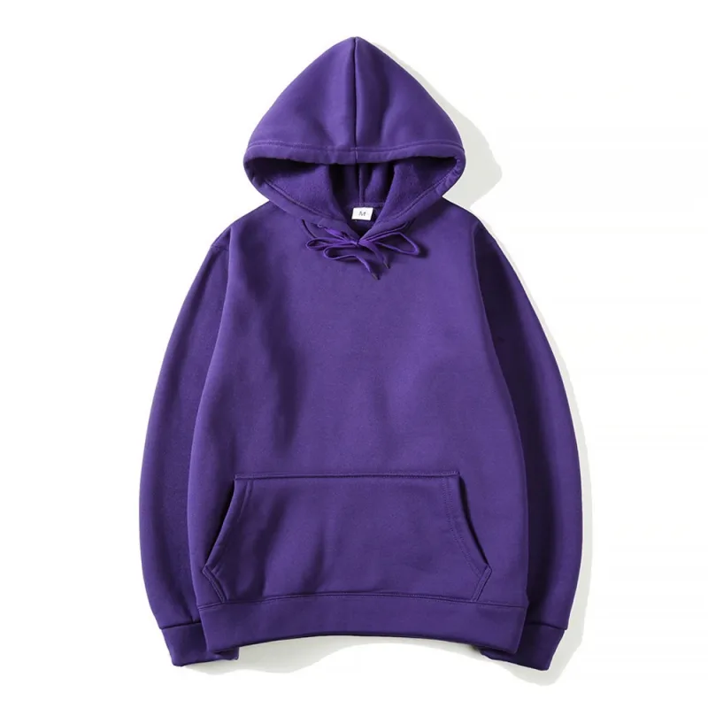Homens Hoodies Mulheres Pulôver Primavera Outono Casual Moletom Com Capuz Cor Sólida Hoodies Oversize Moletom Preto Para Masculino — image 11