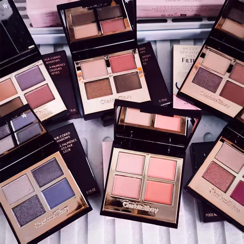 Charlotte Tilbury Four Color Palette Pillow Talk Eraggera Eyes Small Gold Tube κραγιόν Εύκολο στην εφαρμογή Μακιγιάζ Φορητά καλλυντικά — image 2